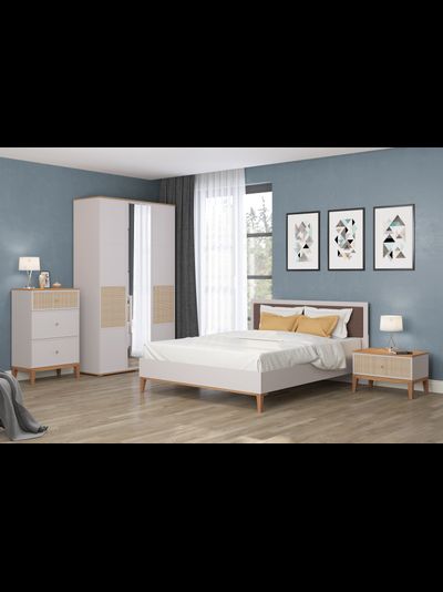 Бора Комод 60.04 (кашемир / дуб вотан / (профиль: Masa Decor кашемир))