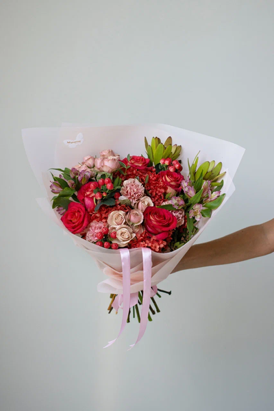 Букет 56 на день влюбленных