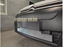 Защита радиатора Citroen Berlingo 2015- chrome низ
