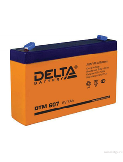 Аккумулятор Delta DTM 607 (Cвинцово-кислотный 6V 7Ah)