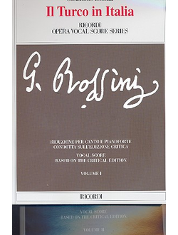 Rossini. Il turco in Italia Klavierauszug in 2 Banden (it)