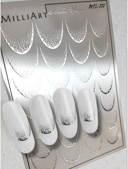 Слайдер-дизайн MilliArt Nails Металл MTL-272