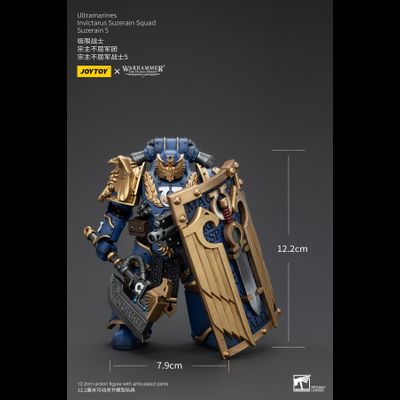 Сюзерен-инвиктарий Ультрамаринов (Warhammer Horus Heresy) - КОЛЛЕКЦИОННАЯ ФИГУРКА 1/18 Ultramarines Invictarus Suzerain Squad 5 (JT00287) - JOYTOY