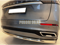 Защита заднего бампера Папа Тюнинг d60 для JAECOO J8 2024-