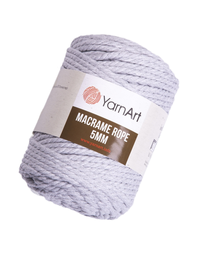 Macrame Rope 5 mm (Yarn Art)  цвет № 756 светло-серый