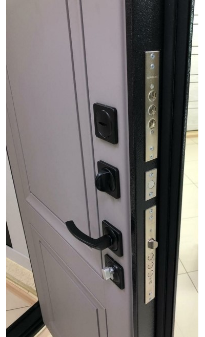 ТАНДОР. СТАЛЬ 2 мм. ДЕКАНТО 100 мм. ТРЕХКОНТУРНАЯ. ЧЕРНЫЙ БУКЛЕ / SOFT TOUCH СЕРЫЙ БАРХАТ