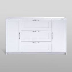 Сириус Тумба 2 двери и 3 ящика 1560х946х412 белый