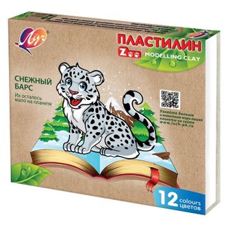 Пластилин Луч ZOO 12 цв., 29С 1722-08