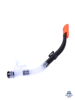 Трубка для дайвинга с клапаном гофр.силикон #7996