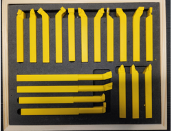 Набор токарных резцов по металлу 12х12 мм из 18 шт (Марка напаек M20)