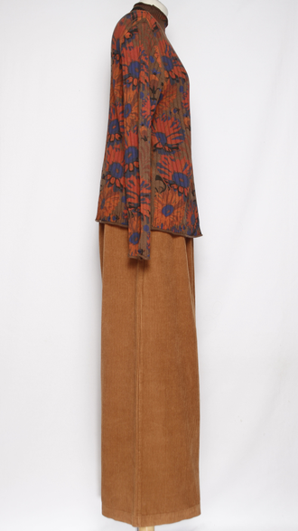 Джемпер ХЛОПОК "Хохлома резинка" шоколад до р.52