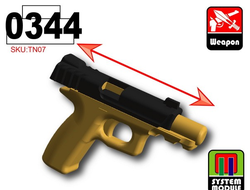 Пистолет MPX9 со сдвигающимся затвором (темный тановый)