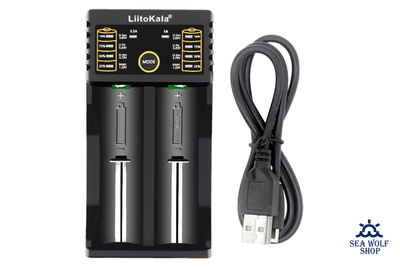 Зарядное устройство LIITOKALA Lii-202 с USB, универсальное
