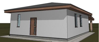 Одноэтажный дом с тремя спальнями 91м² (S89)