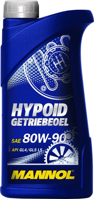 Масло трансмиссионное Mannol HYPOID GETRIEBEOEL SAE 80W-90 (Минеральное) (GL 4/GL 5/ LS) (1308) - 1 л
