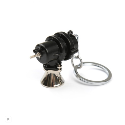 Брелок турбина, металл, ЧЁРНЫЙ