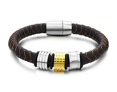 Мужской браслет с позолотой «Tribal»