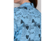 Платье -рубашка ПЛ 5688 принт "сердечки" на голубом (48-62).