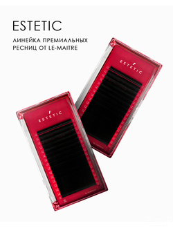 Le Maitre Ресницы Estetic 16 линий D 0.07 MIX 6-13 mm черные Ле Мат