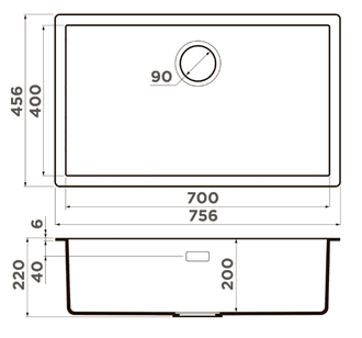 МОЙКА OMOIKIRI YAMAKAWA 75T-U/I WH (4993462) БЕЛЫЙ