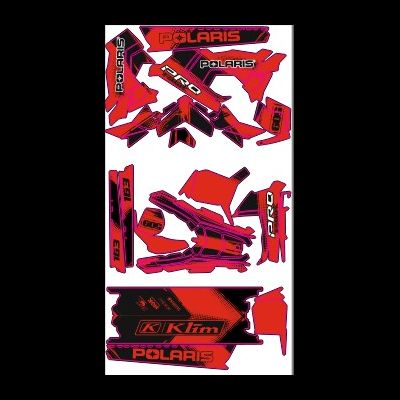Наклейки на снегоход Polaris Axys Pro RMK 2016 2017 2018 2019 №1480