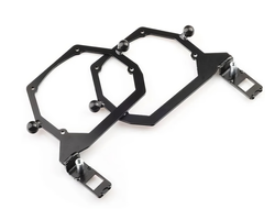 Chevrolet Camaro VI Дорестайлинг (2015-2018) Металлические (автокорректор) без AFS переходные рамки для замены линз (комплект, 2шт)