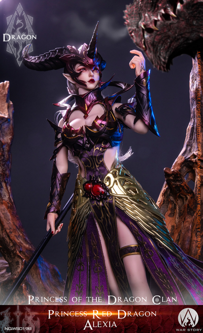 Принцесса-дракон Алексия (красная) - Коллекционная ФИГУРКА 1/6 scale Dragon Princess - Red Dragon Alexia (WS019B) - WAR STORY