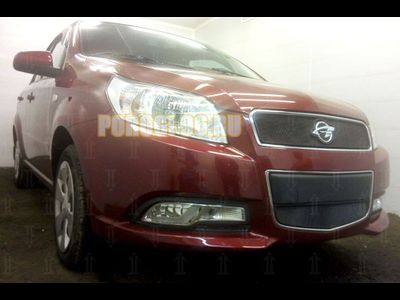 Защита радиатора Ravon Nexia R3 2016- black верх