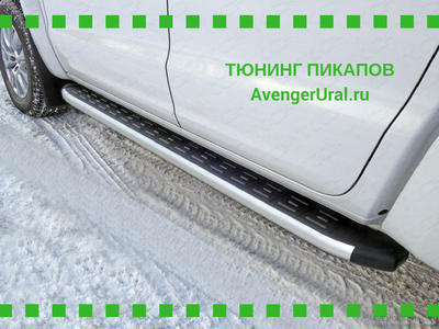 Пороги алюминиевые с пластиковой накладкой 1920 мм