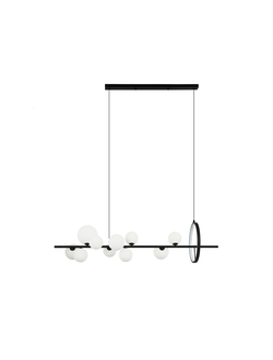 07608-10 A 19(01) Люстра Иона черный G9 10*5W+ Led 17W (4000K) (лампами не комплектуется)