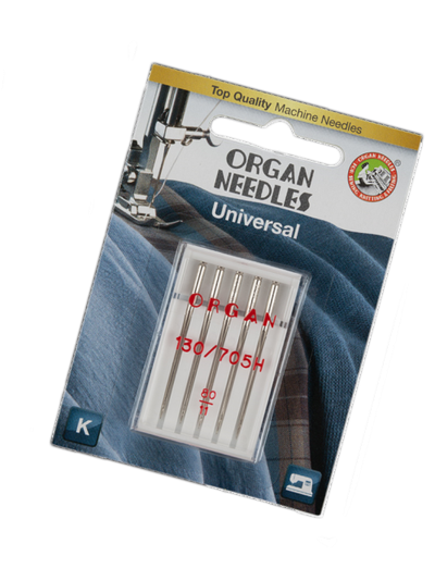 Иглы для бытовых швейных машин "ORGAN" универсальные  5шт. в пенале №80