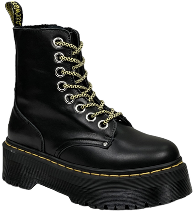 Dr Martens 1460 Vegan Jadon Round Toe Smooth Leather Black