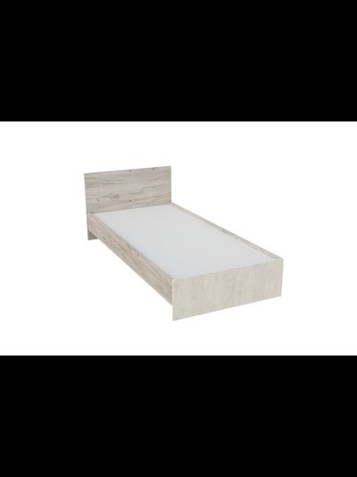 Бася (Басса) КР 556 кровать (1200мм) Ясень шимо темный/Ясень шимо светлый (с настилом)