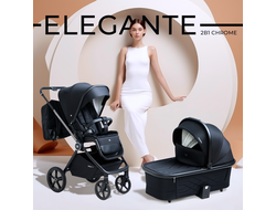 Коляска 2в1 Sweet Baby Elegante Chrome Black