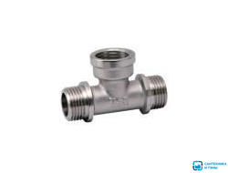 Тройник VIEIR  1/2'' нр/вр/нр никель