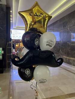 Шары в форме усов