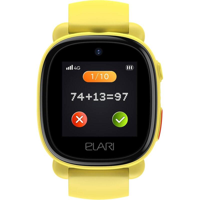 Смарт-часы детские Elari Kidphone 4G Lite Желтые