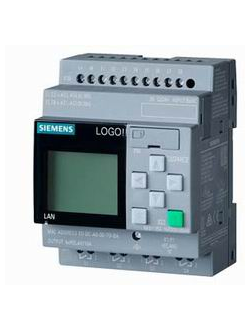 6ED1052-1MD08-0BA1 LOGO! 12/24RCE, логический модуль, дисплей, напряжение питания/входов/выходов: =12/24 В/реле, 8 DI (4AI)/4DO