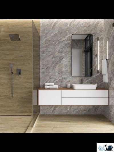 Керамогранит Italica Ocean Singular Graphite 60х120 см графитовый полированный