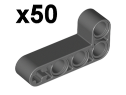 Technic, Liftarm, Modified Bent Thick L-Shape 2 x 4, Dark Bluish Gray (32140 / 4210667 / 6271830)