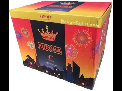 Батарея салютов КОРОНА БСК0104710 PIROFF | Neva-Salut.com