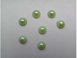 Полубусина салатовый (набор 5 штук)