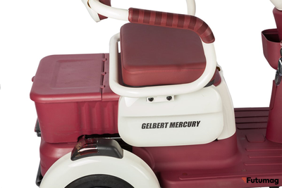 Электротрицикл Rutrike Gelbert Mercury 48V/60V 650Вт бело-красный