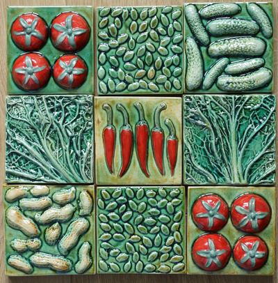 Изразцовая плитка "Дивный урожай"