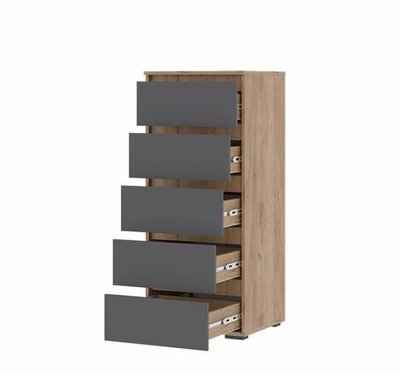 Спальня ХЕЛЕН - Комод КМ 03 Дуб Крафт Золотой/Графит