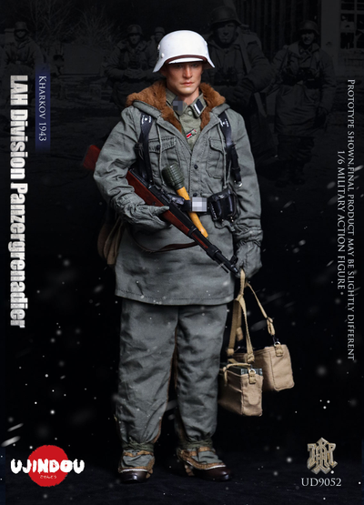 ПРЕДЗАКАЗ - Немецкий панцергренадер - Коллекционная фигурка 1/6 WWII LAH Division Panzergrenadier 1943 (UD9052) - UJINDOU ?ЦЕНА: 23300 РУБ.?