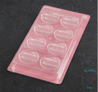 Форма для шоколада KONFINETTA «Круг», 27,5×13,7×2,5, 8 ячеек, цвет прозрачный