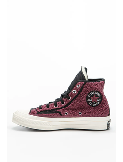 Зимние Кеды Конверс бордовые высокие 172007C купить на официальном сайте Converse