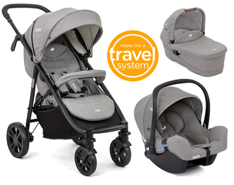 Joie Litetrax 4 DLX 3 в 1 коляска + автокресло Joie I-Snug группа 0 + спальный блок Ramble LX