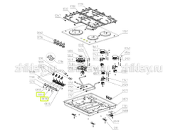 Кран газовый для варочной поверхности Gorenje 687004 (454475)